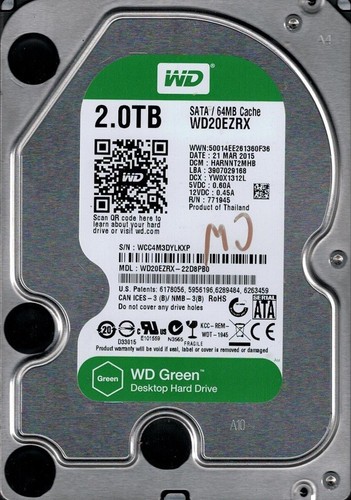 Wd20ezrx 22d8pb0 dcm - dcm,